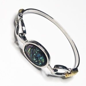 Vintage 70’s AVON Abalone Mixed Metal Bracelet